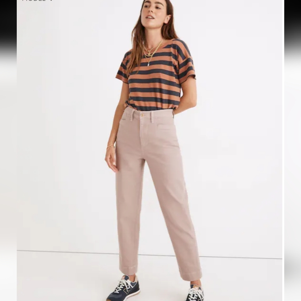 Madewell Slim Emmett Tapered Jeans Pants Vintage Petal Color Womens Size 28